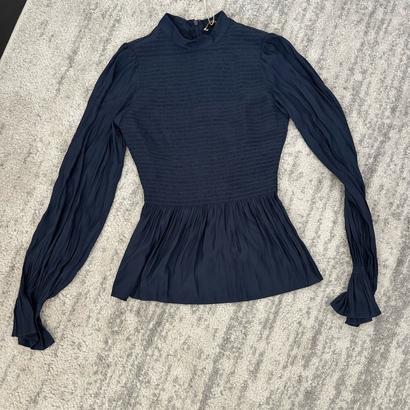 Rams Brook NWT Justine Navy Top - Picture 4 of 5